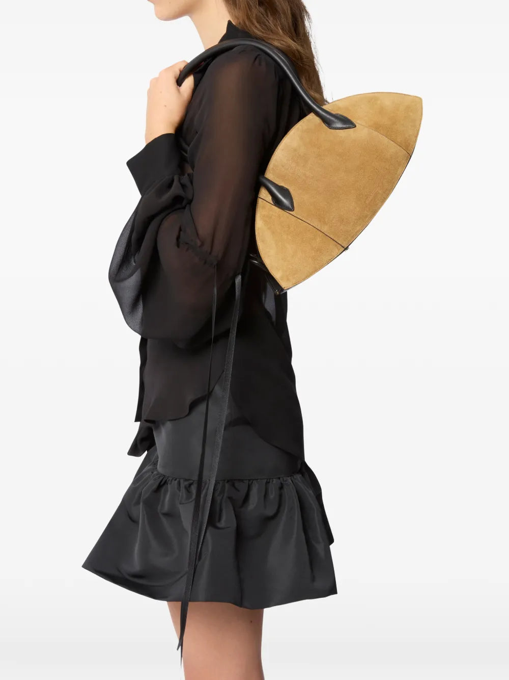 medium Le Bal suede zip shoulder bag