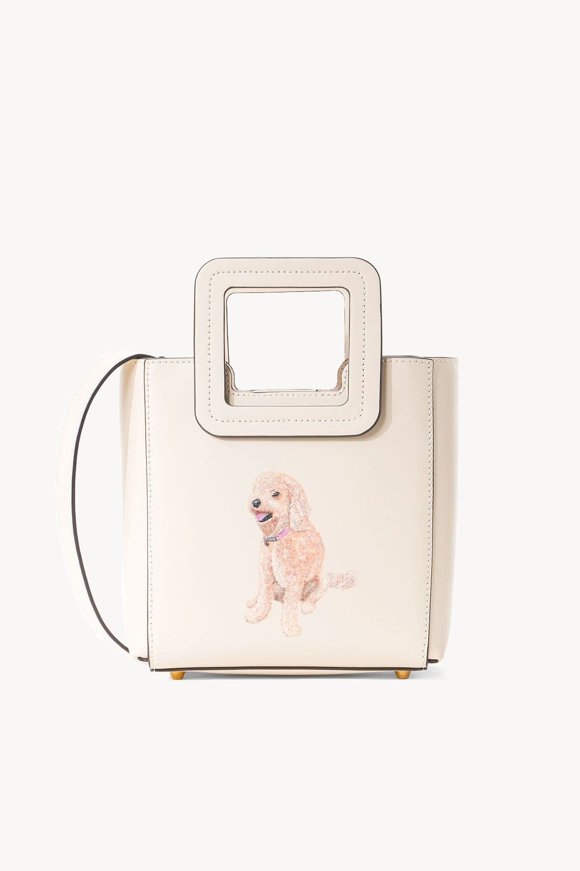 CUSTOM MINI SHIRLEY LEATHER BAG CREAM