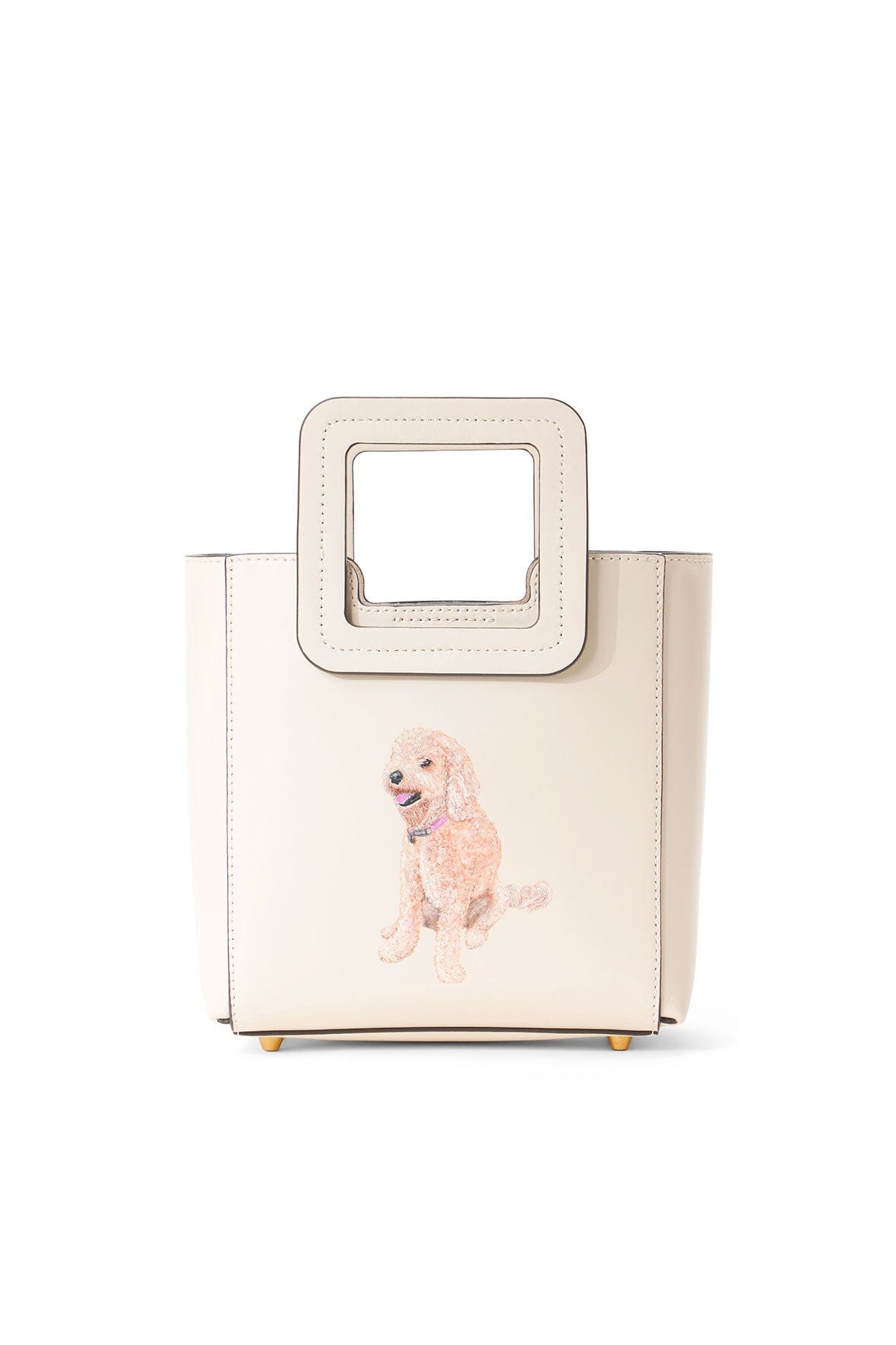 CUSTOM MINI SHIRLEY LEATHER BAG CREAM