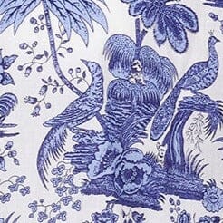 SHORT SLEEVE WELLS DRESS BLUE TOILE