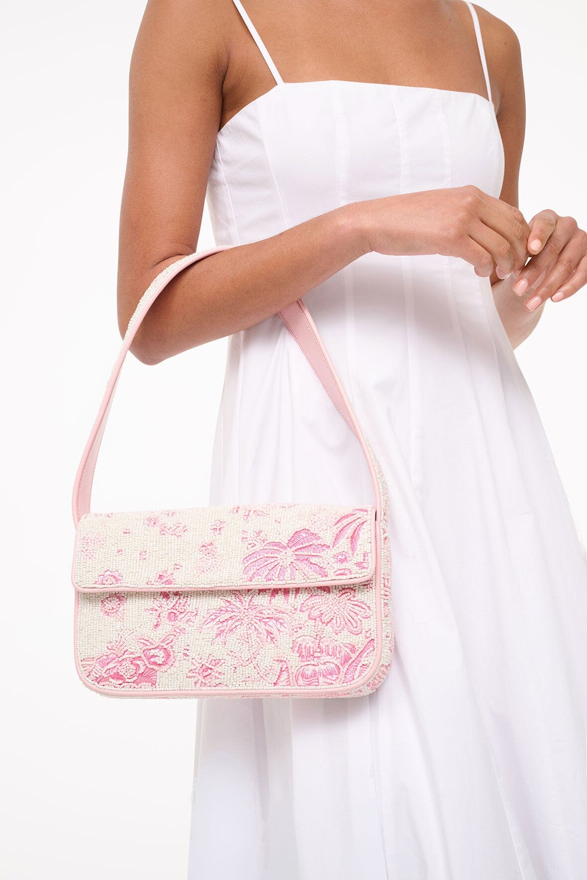 TOMMY BEADED BAG IVORY CHERRY BLOSSOM TOILE