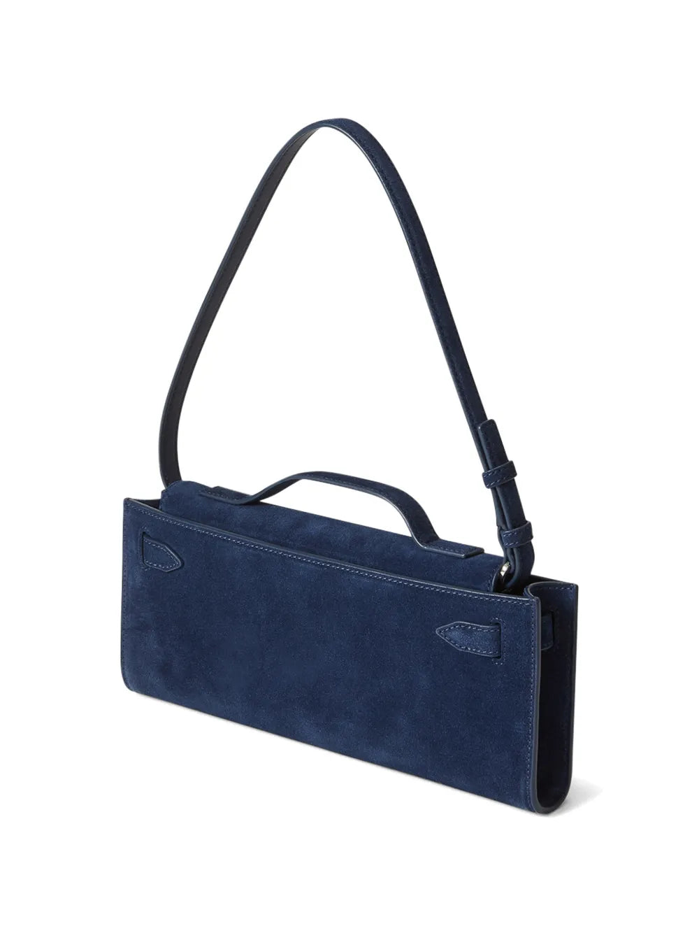 suede dash clutch