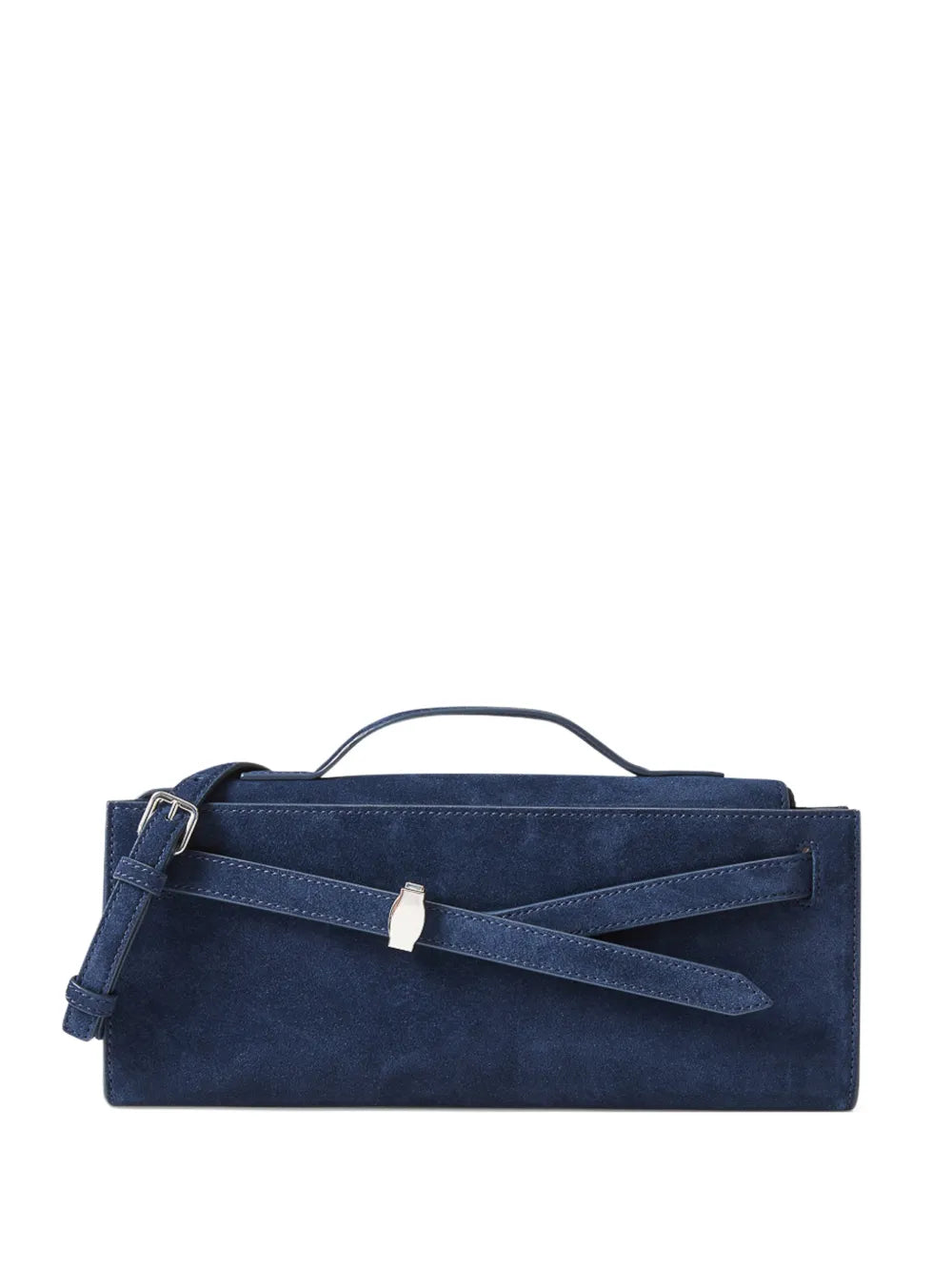 suede dash clutch