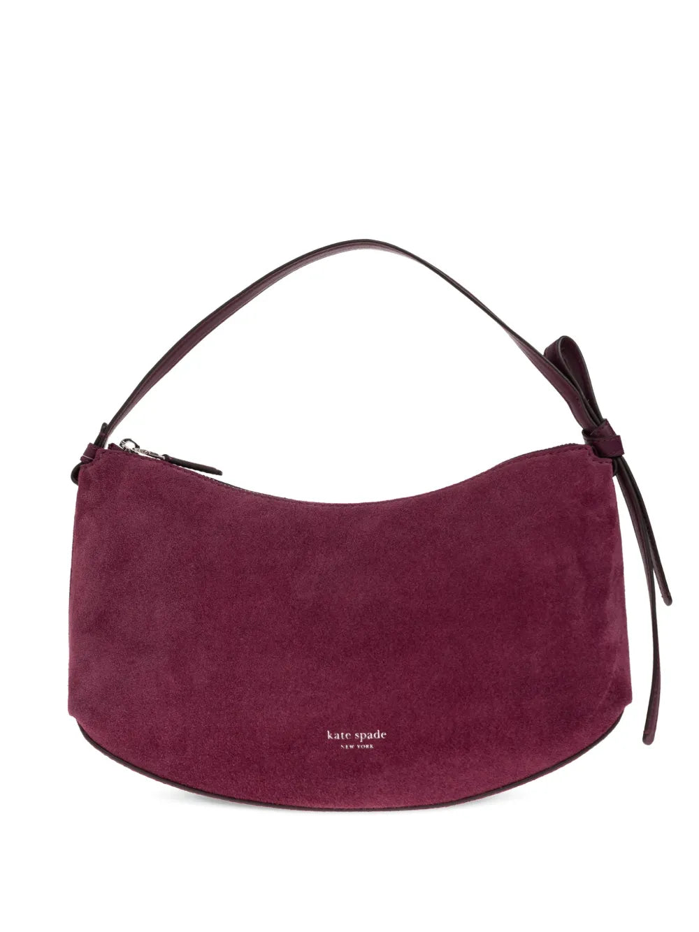 Loop suede shoulder bag