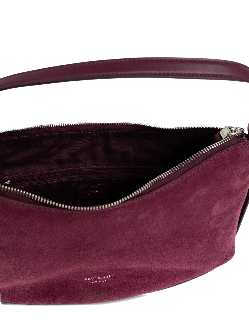 Loop suede shoulder bag