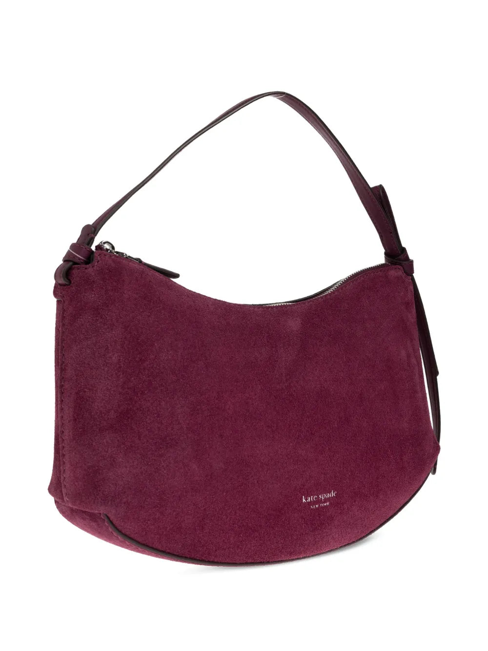 Loop suede shoulder bag
