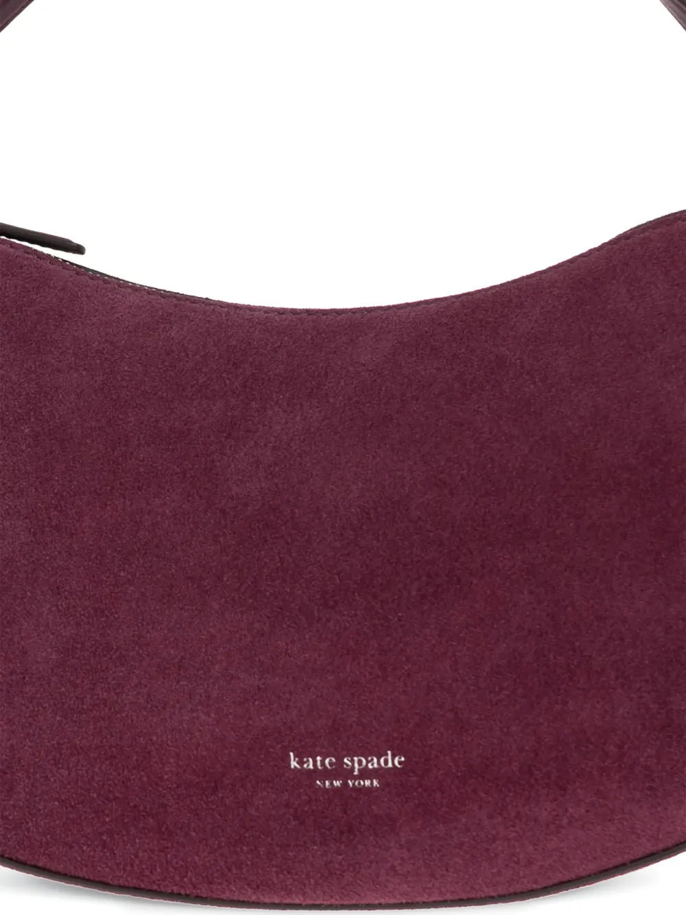 Loop suede shoulder bag