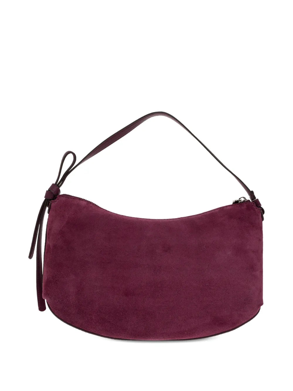 Loop suede shoulder bag