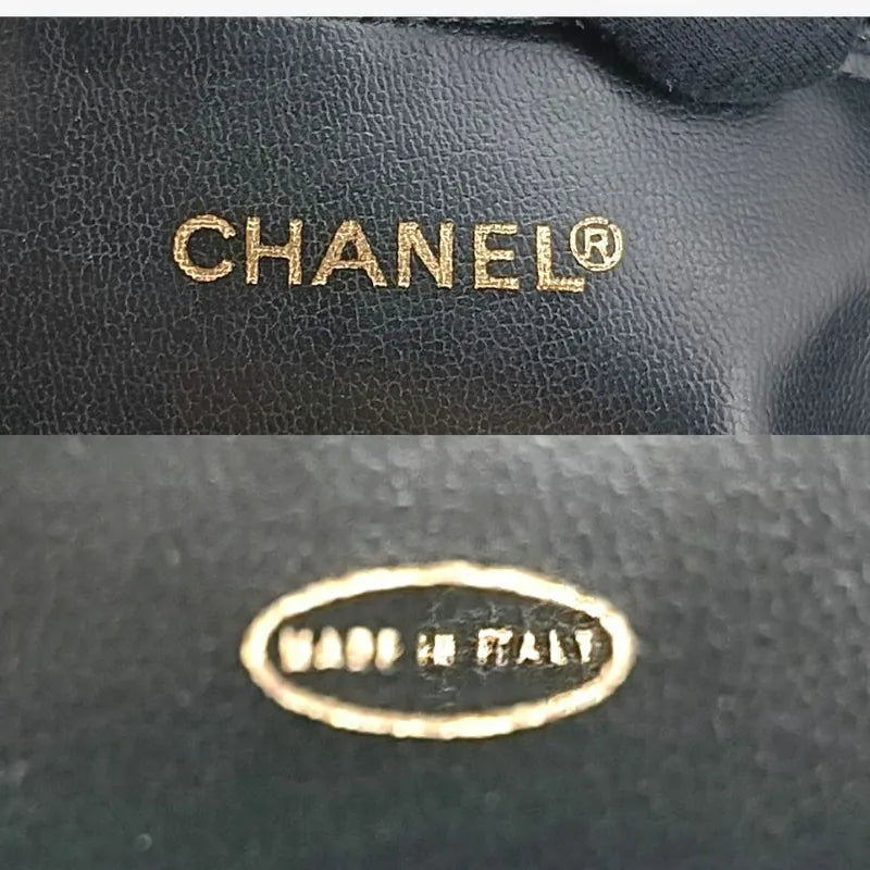 RA174 - CHANEL Vintage Black Caviar Leather Triple CC Tote Bag