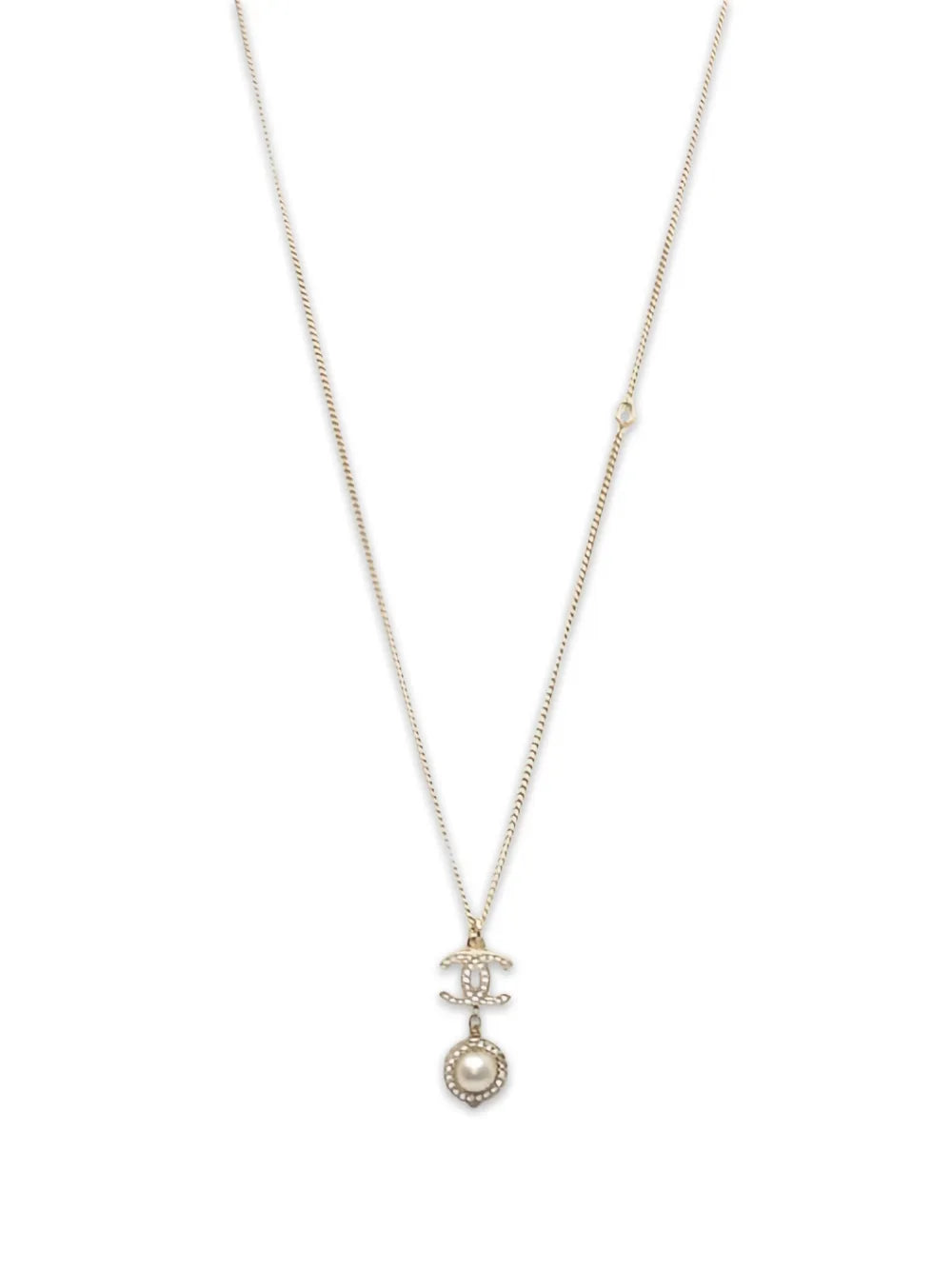 1986-1988 CC faux-pearl necklace