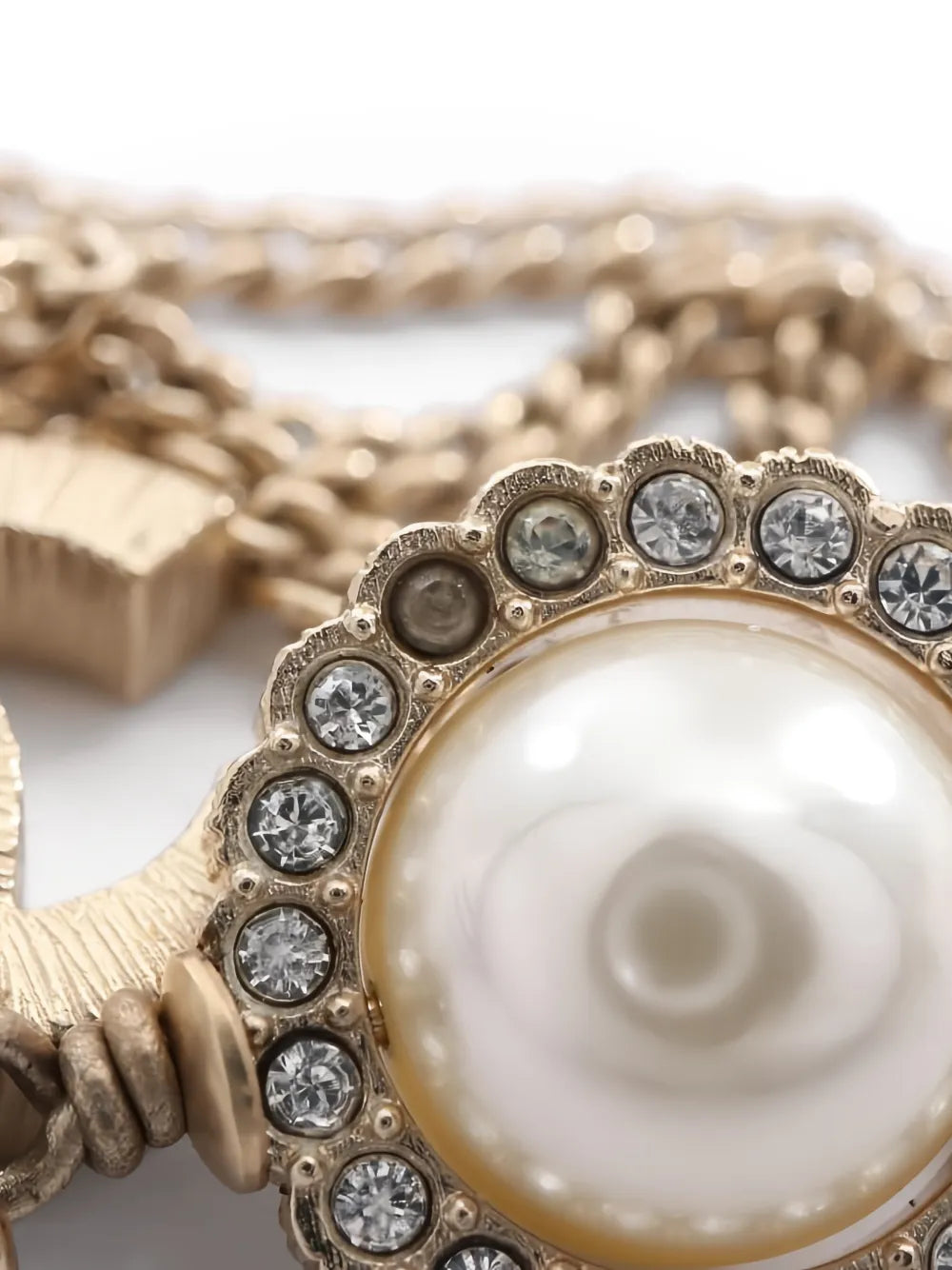 1986-1988 CC faux-pearl necklace
