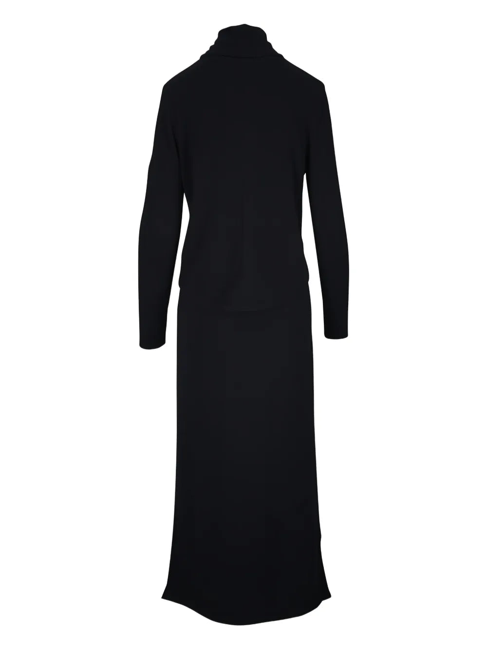 Celestial Silence twisted long-sleeve midi dress