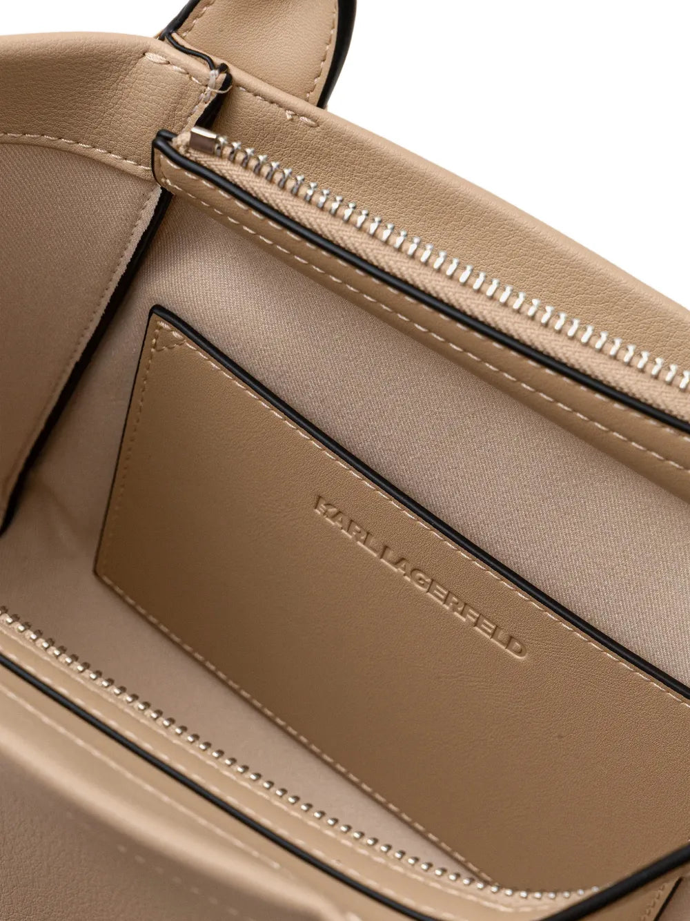 embossed-logo tote bag