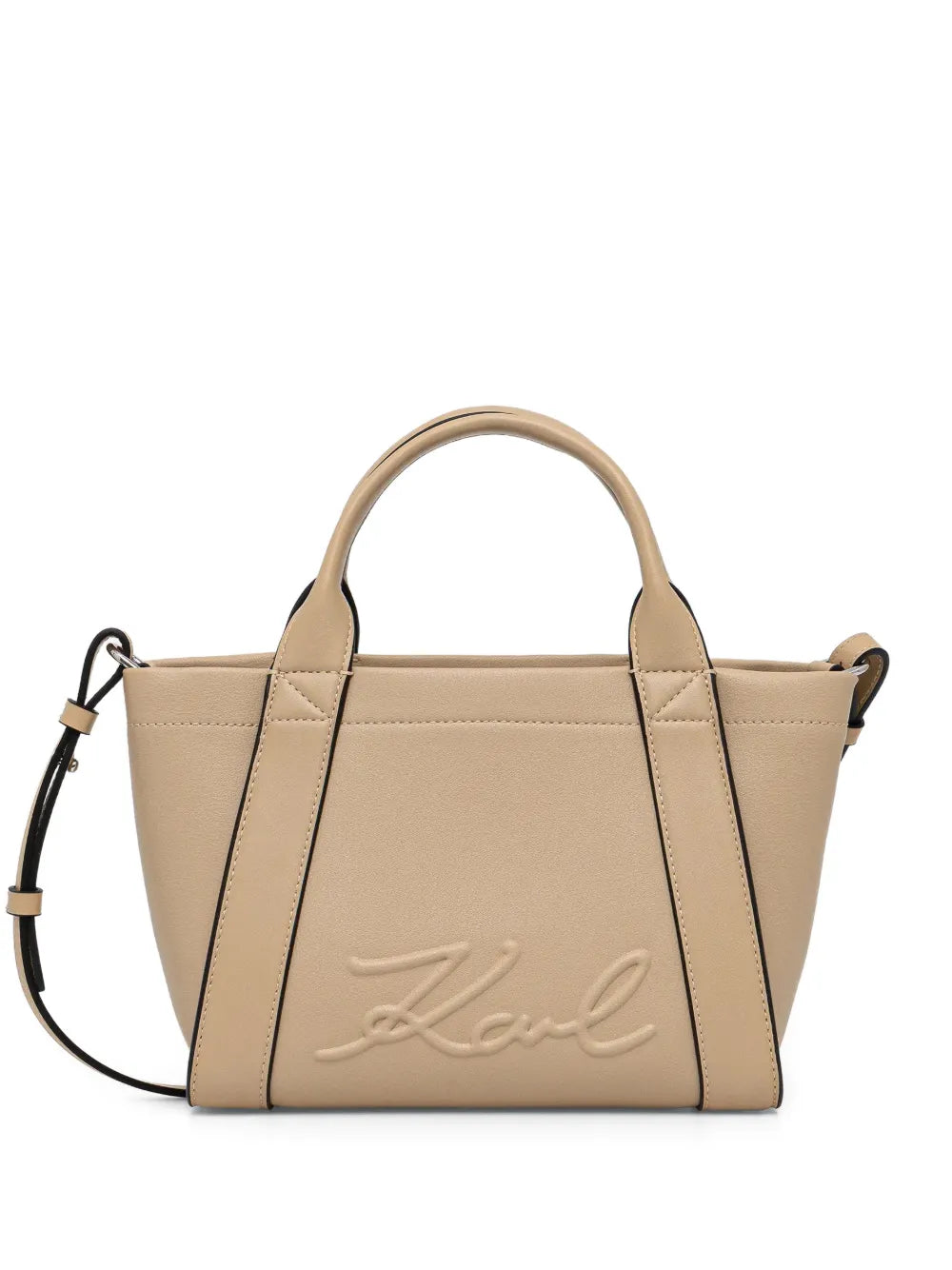 embossed-logo tote bag