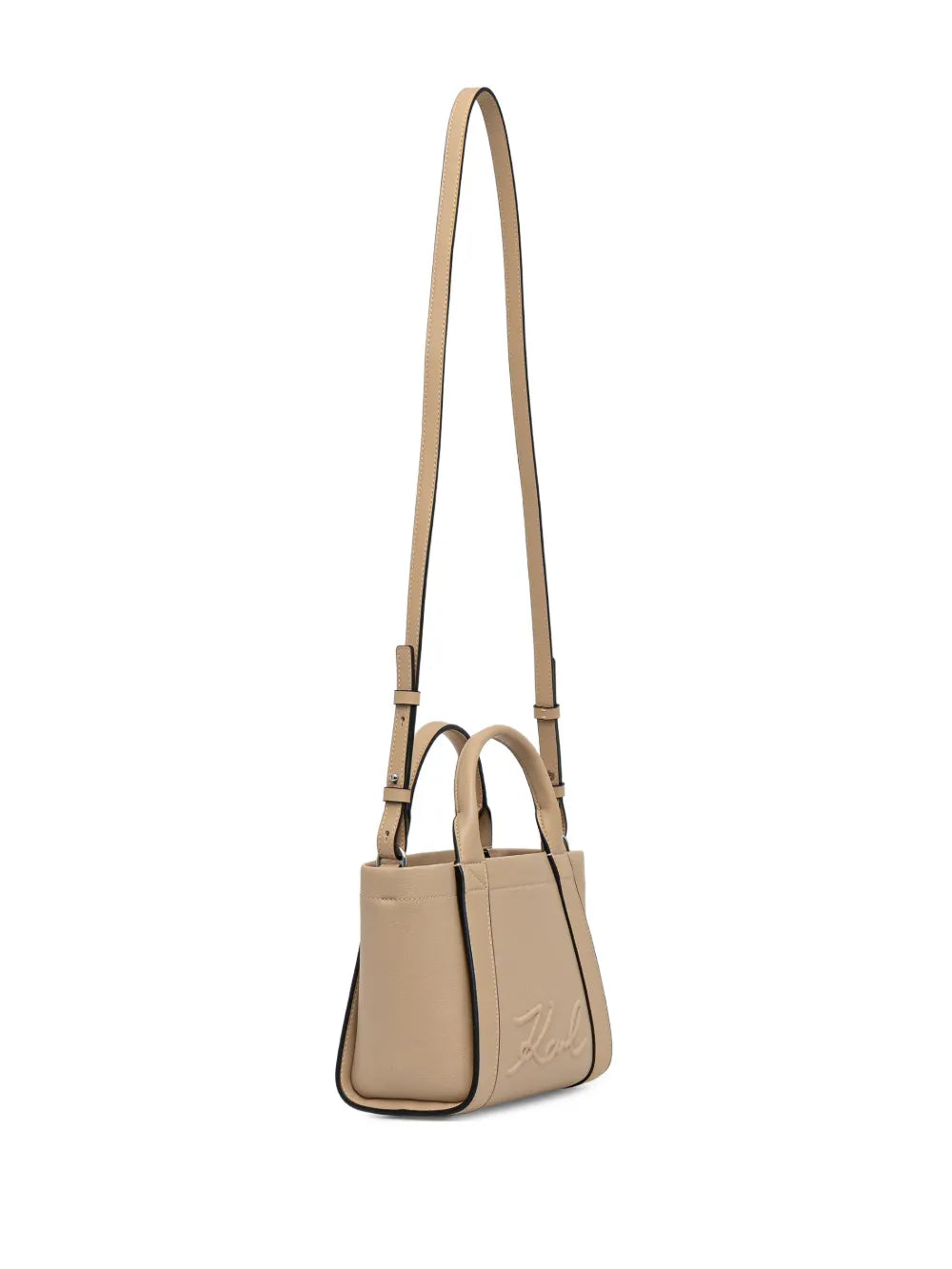 embossed-logo tote bag