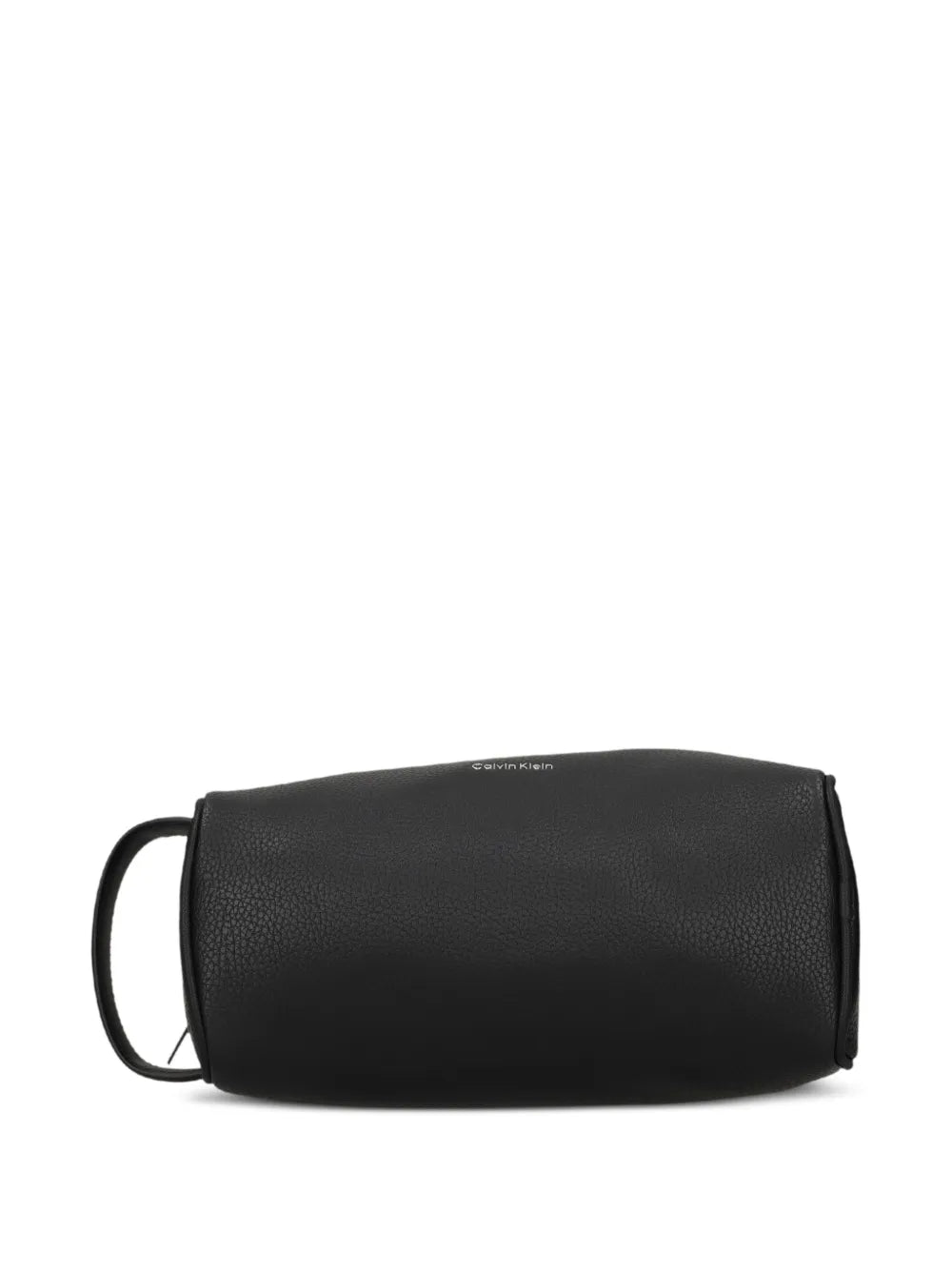 textured handle-strap wash bag
