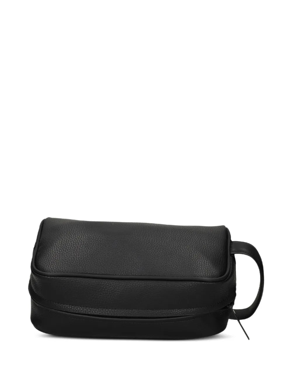 textured handle-strap wash bag