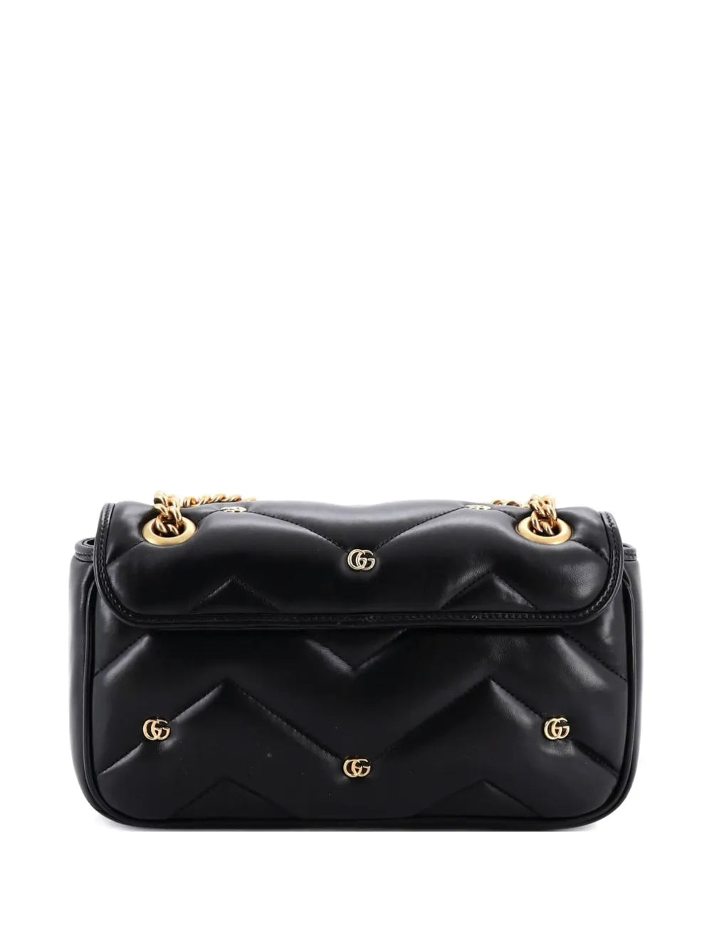 GG Marmont Flap Bag Studded Matelasse Leather Small shoulder bag
