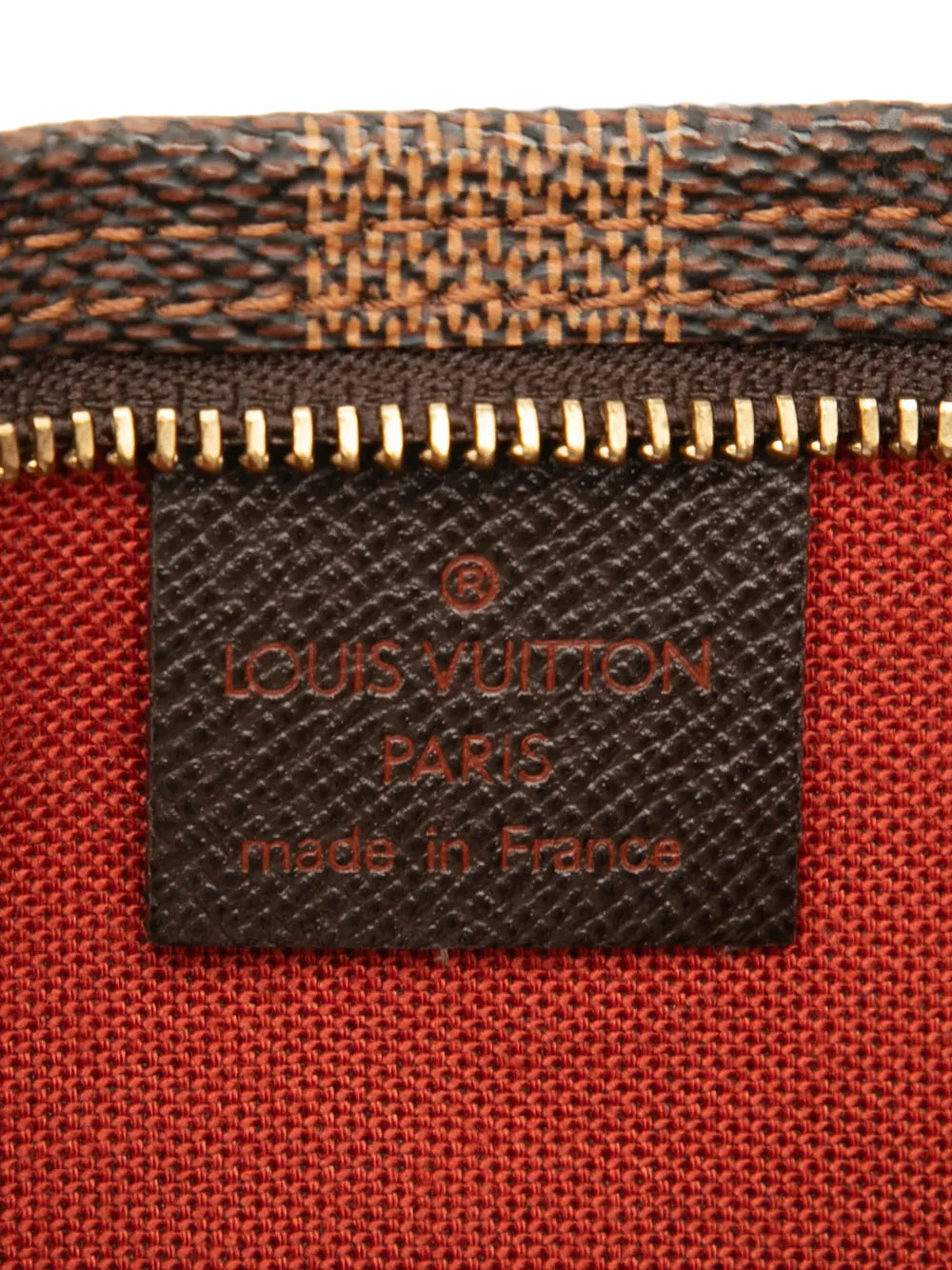 2001 Damier Ebene Trousse Pochette handbag