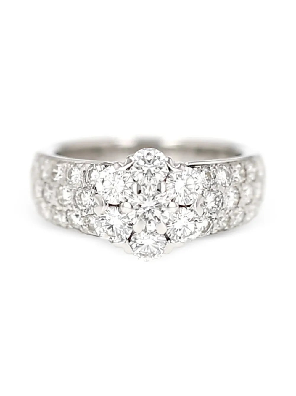 diamond flower ring