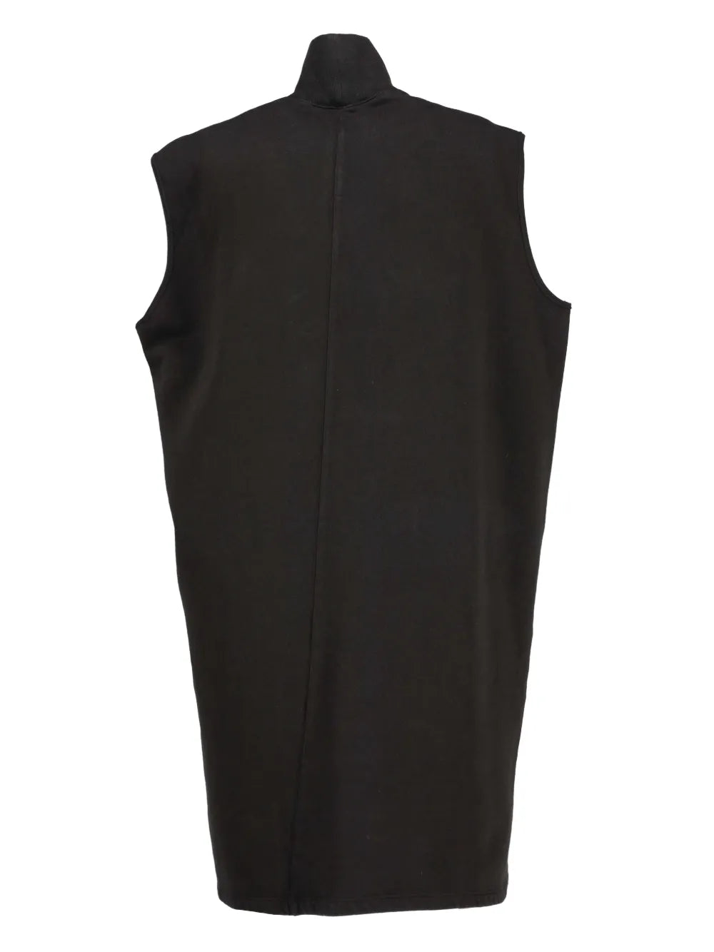 sleeveless high-neck dress