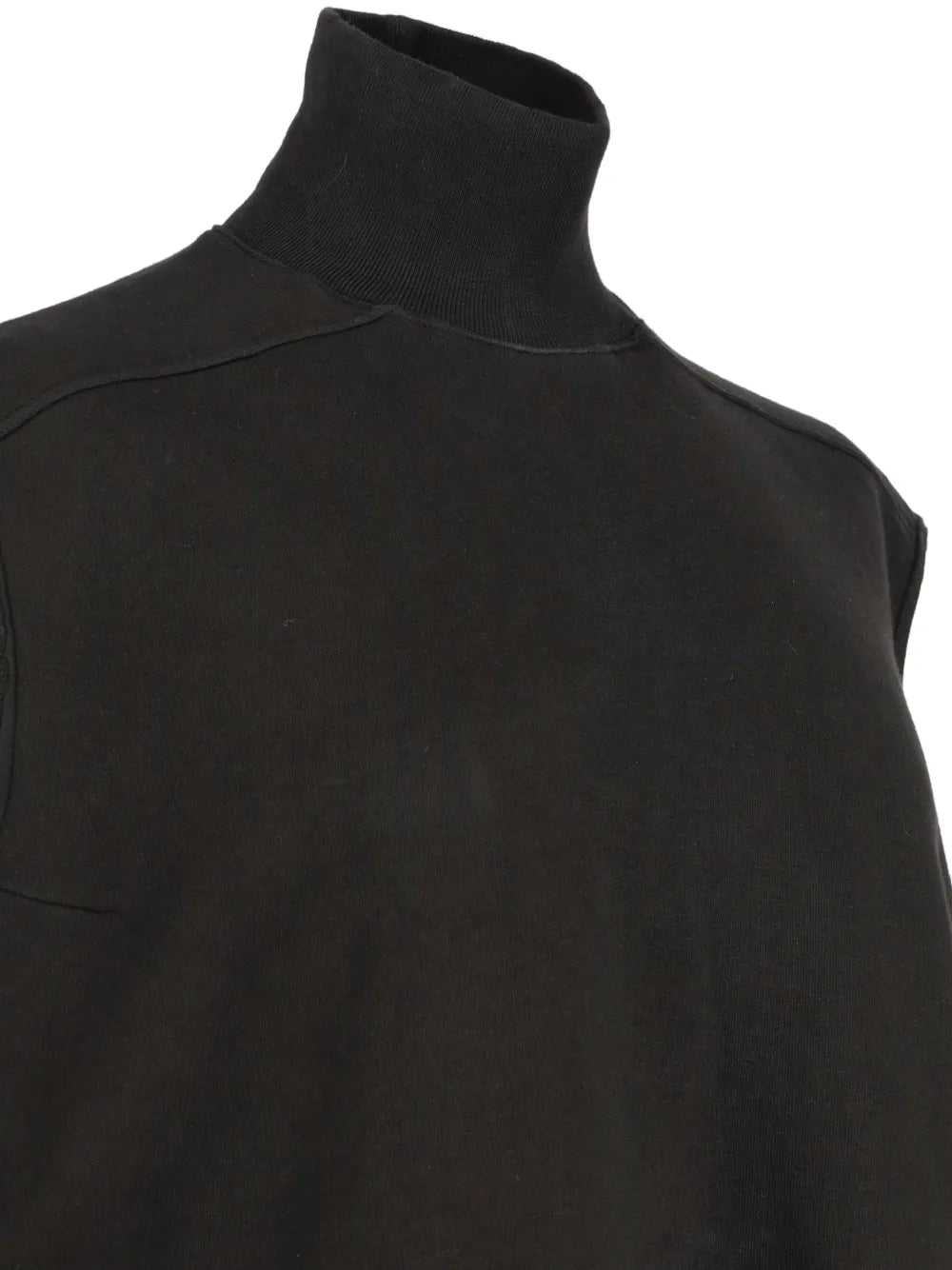 sleeveless high-neck dress