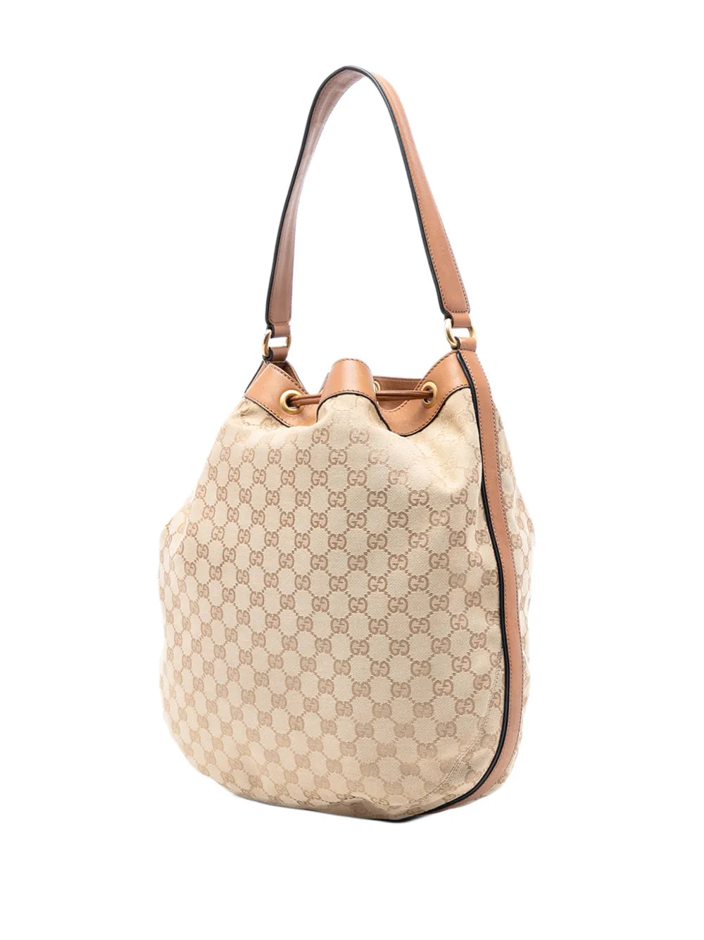 2016-2025 GG Canvas Web Rania Drawstring hobo bag