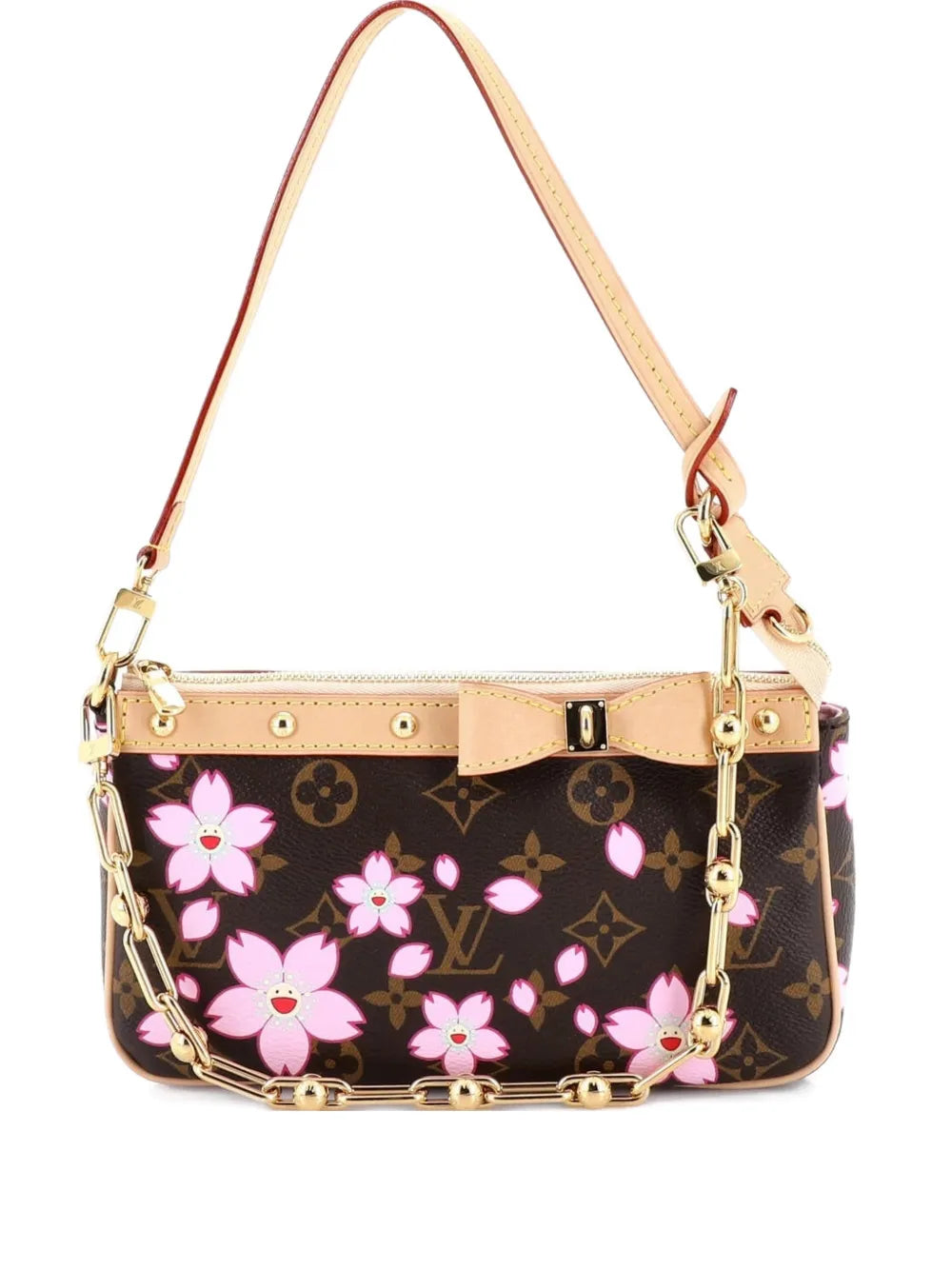 x Takashi Murakami Pochette Accessoires NM Limited Edition Cherry Blossom Monogram shoulder bag