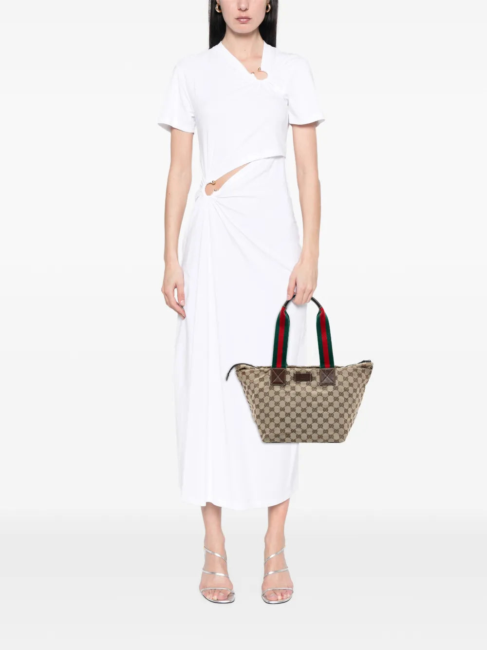 2000-2015 GG Canvas Web tote bag
