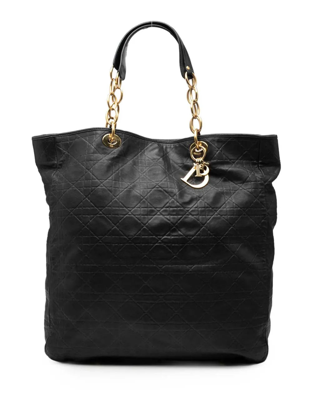 2007 Large Lambskin Cannage Lady Dior Soft Shopping tote bag
