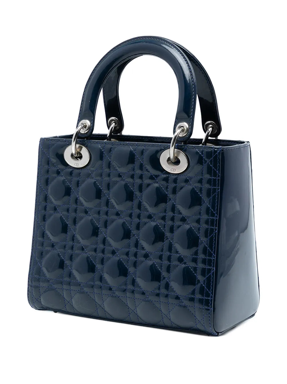 2013 Medium Patent Cannage Lady Dior satchel