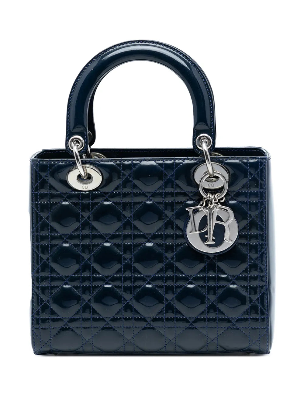 2013 Medium Patent Cannage Lady Dior satchel