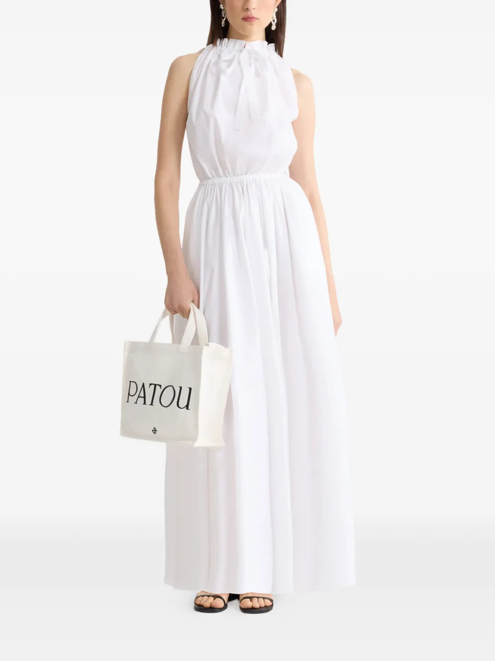 halterneck maxi dress