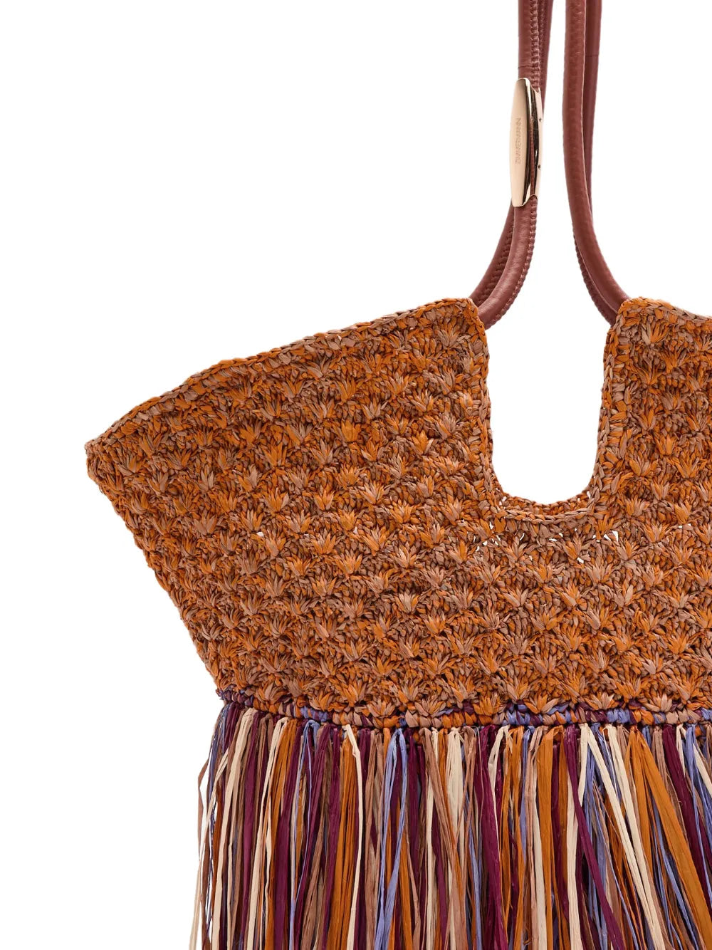 medium Goldentime fringed tote bag 