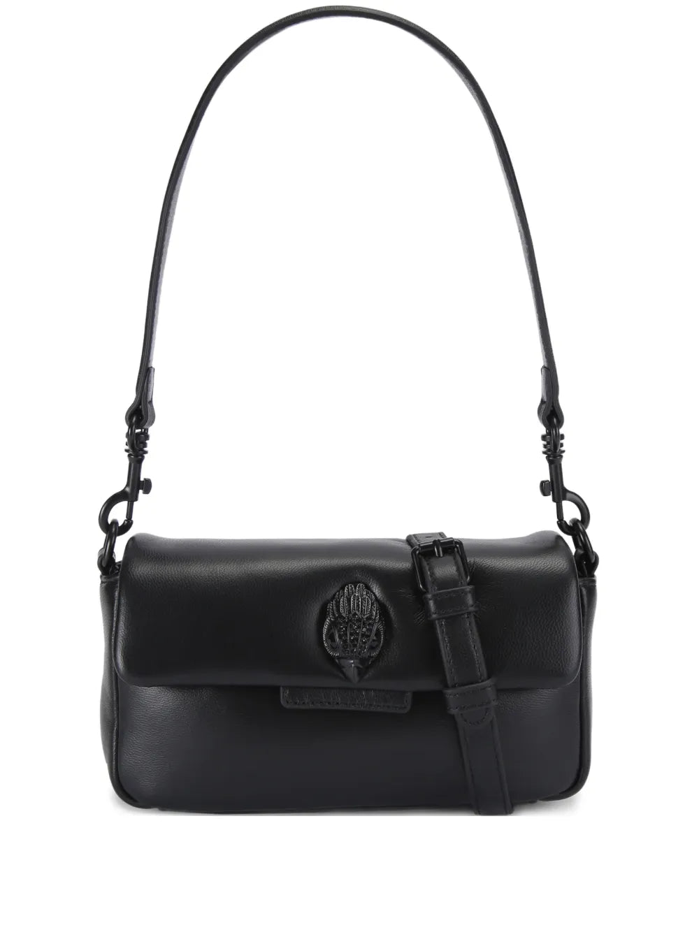 mini crystal eagle leather oxford cross body bag
