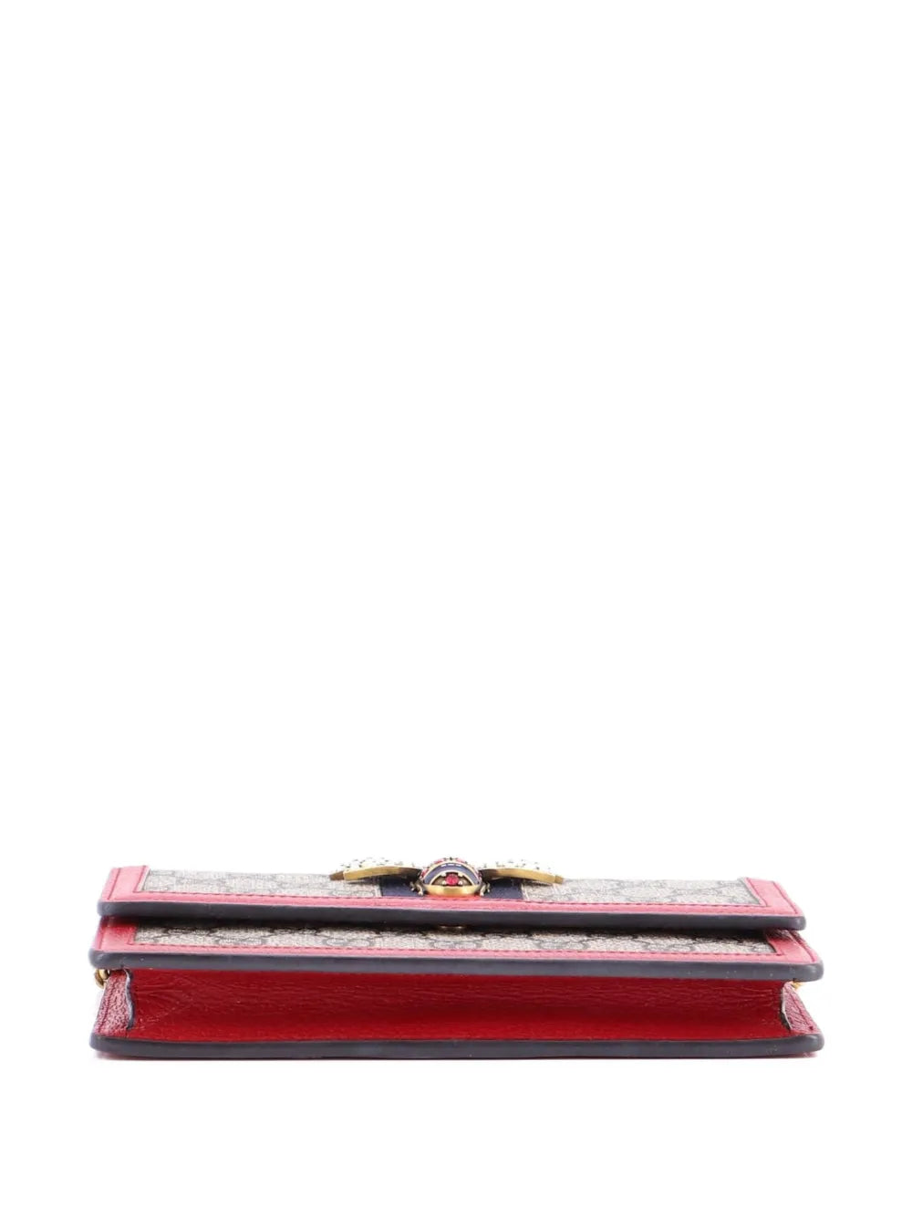 Queen Margaret Chain Wallet GG Coated Canvas Mini crossbody bag