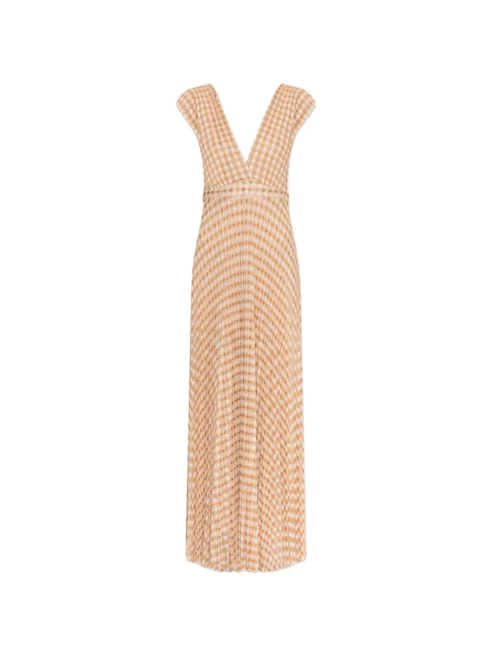 V -neck patterned dress