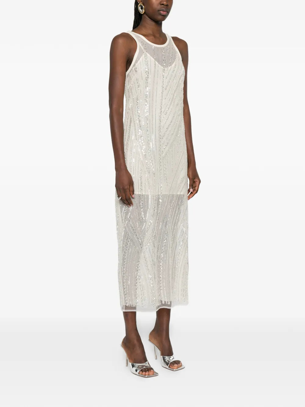 embroidered midi dress