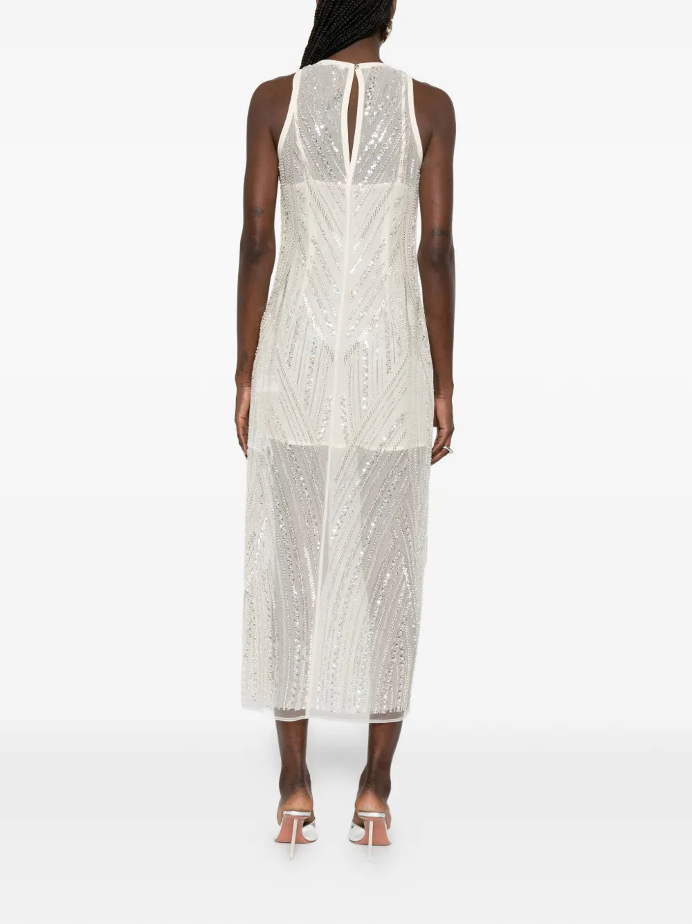 embroidered midi dress