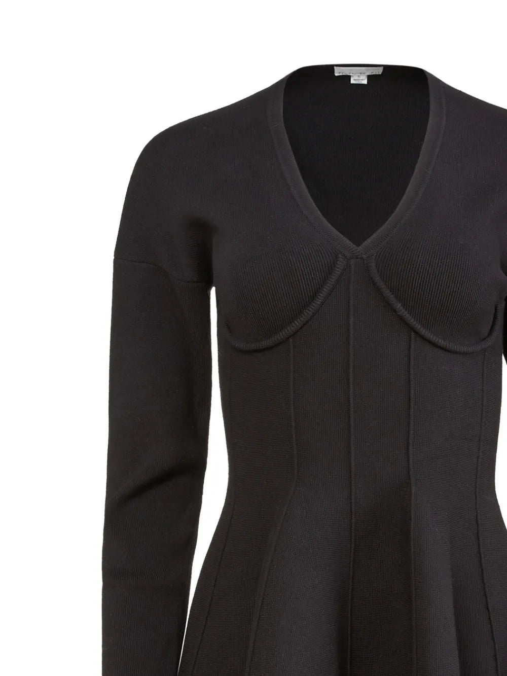 flared corset V-neck mini dress