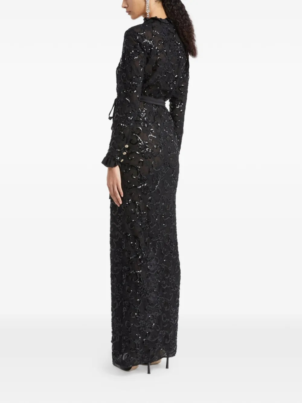 sequin-embellishment maxi dress