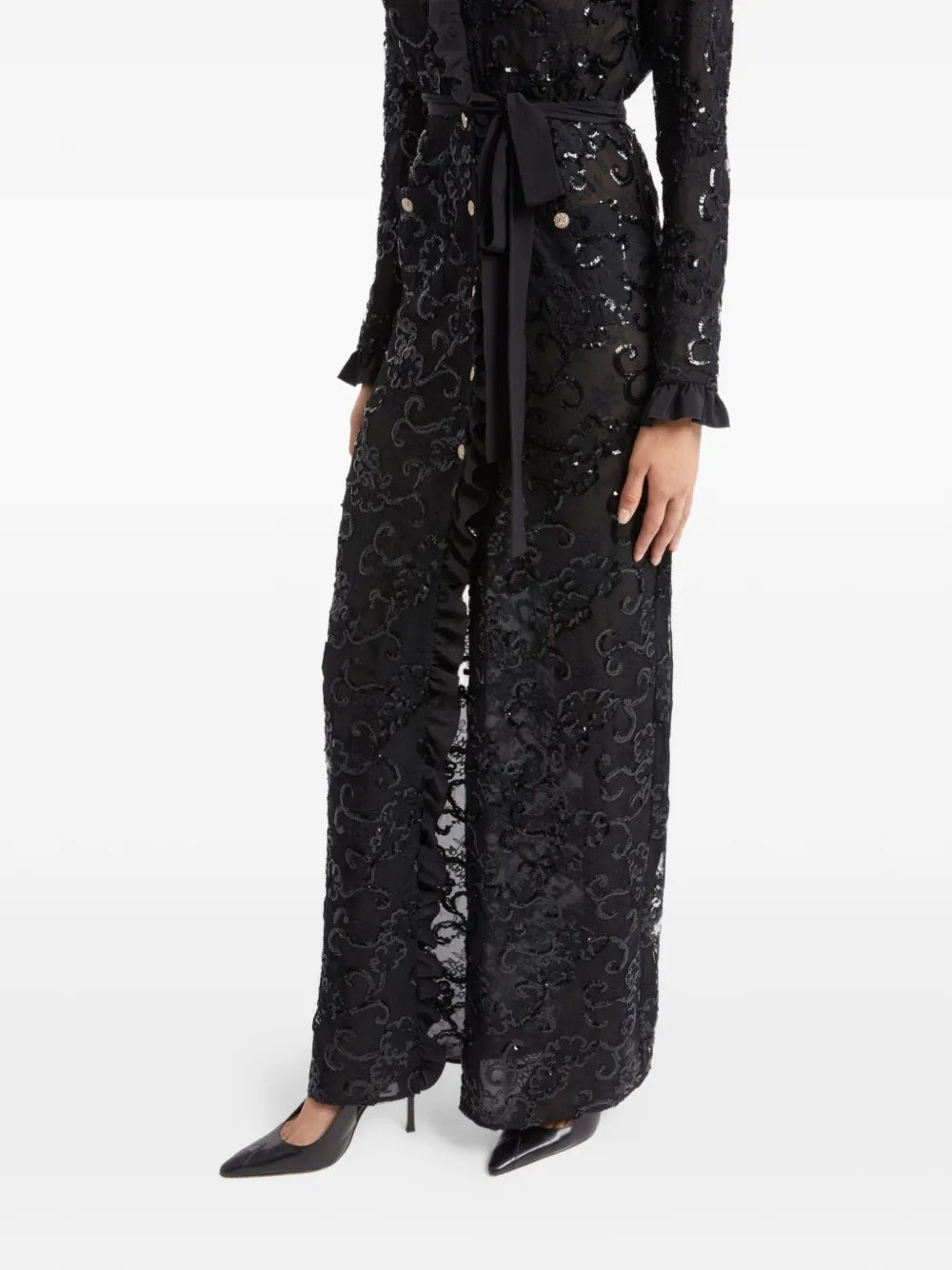 sequin-embellishment maxi dress