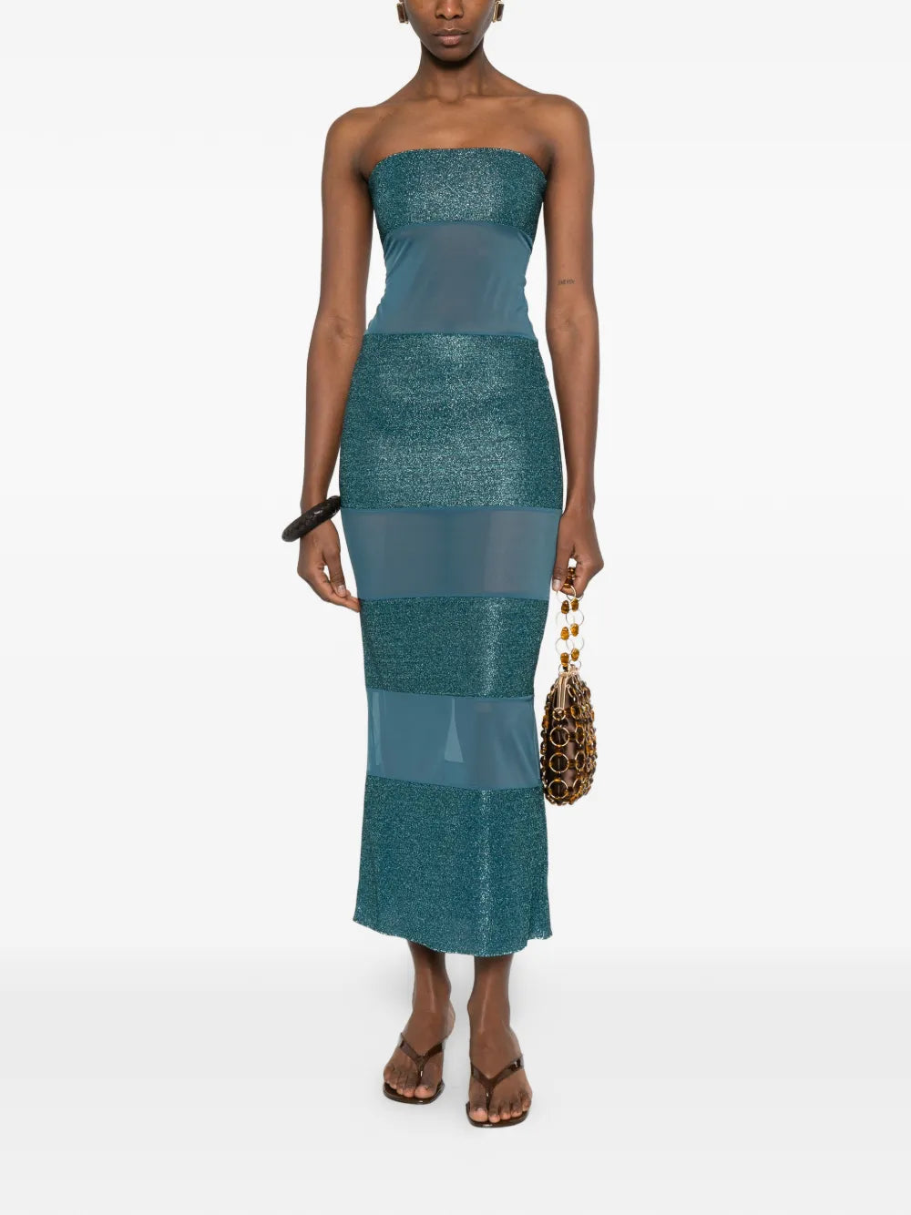glitter panel dress