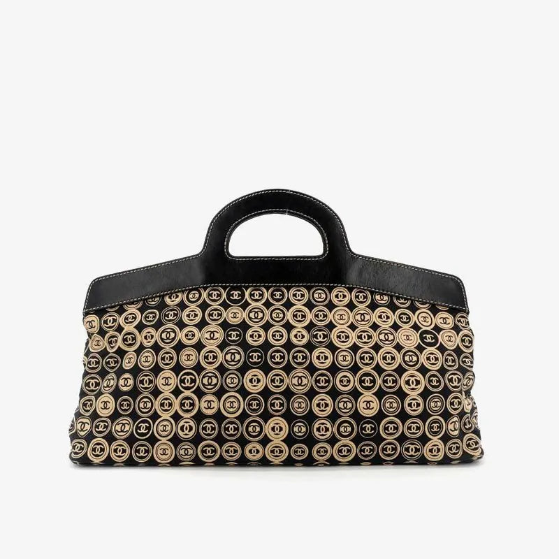 JS003 - CHANEL Navy Cotton Handbag