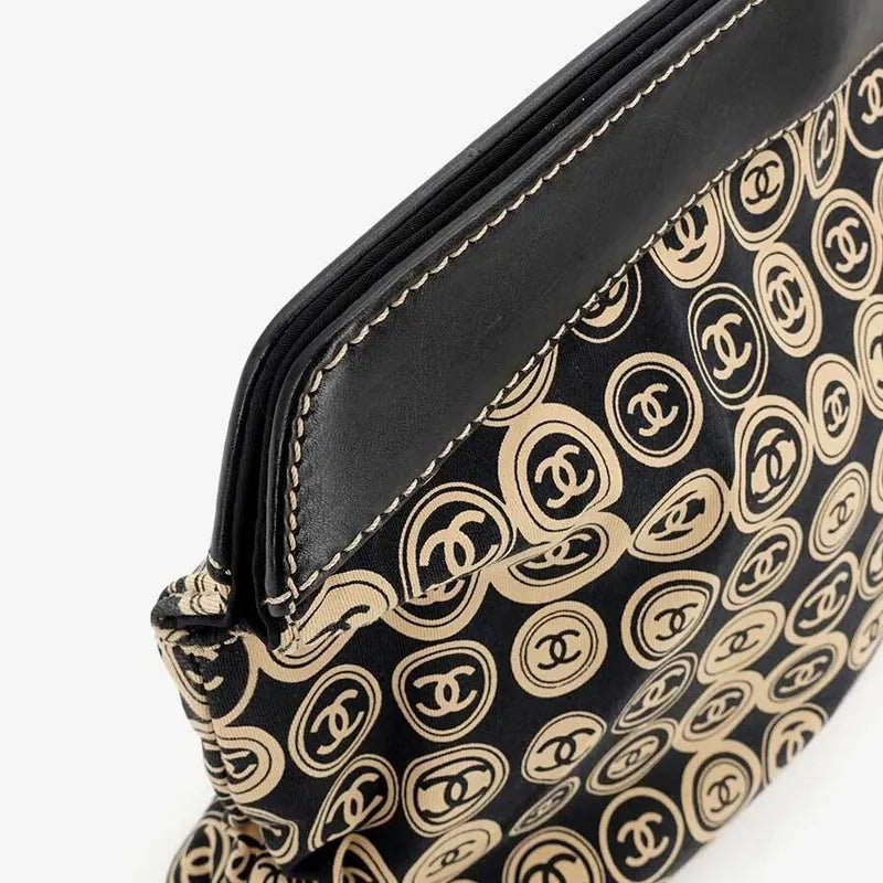 JS003 - CHANEL Navy Cotton Handbag