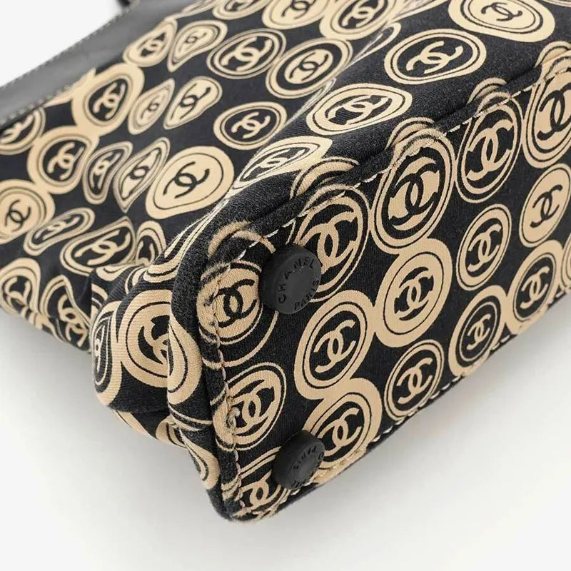 JS003 - CHANEL Navy Cotton Handbag