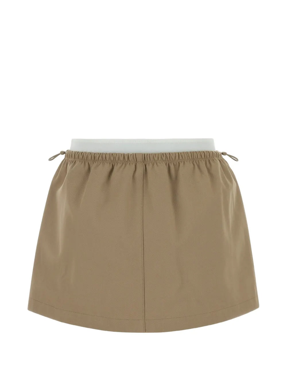 logo-waistband mini skirt