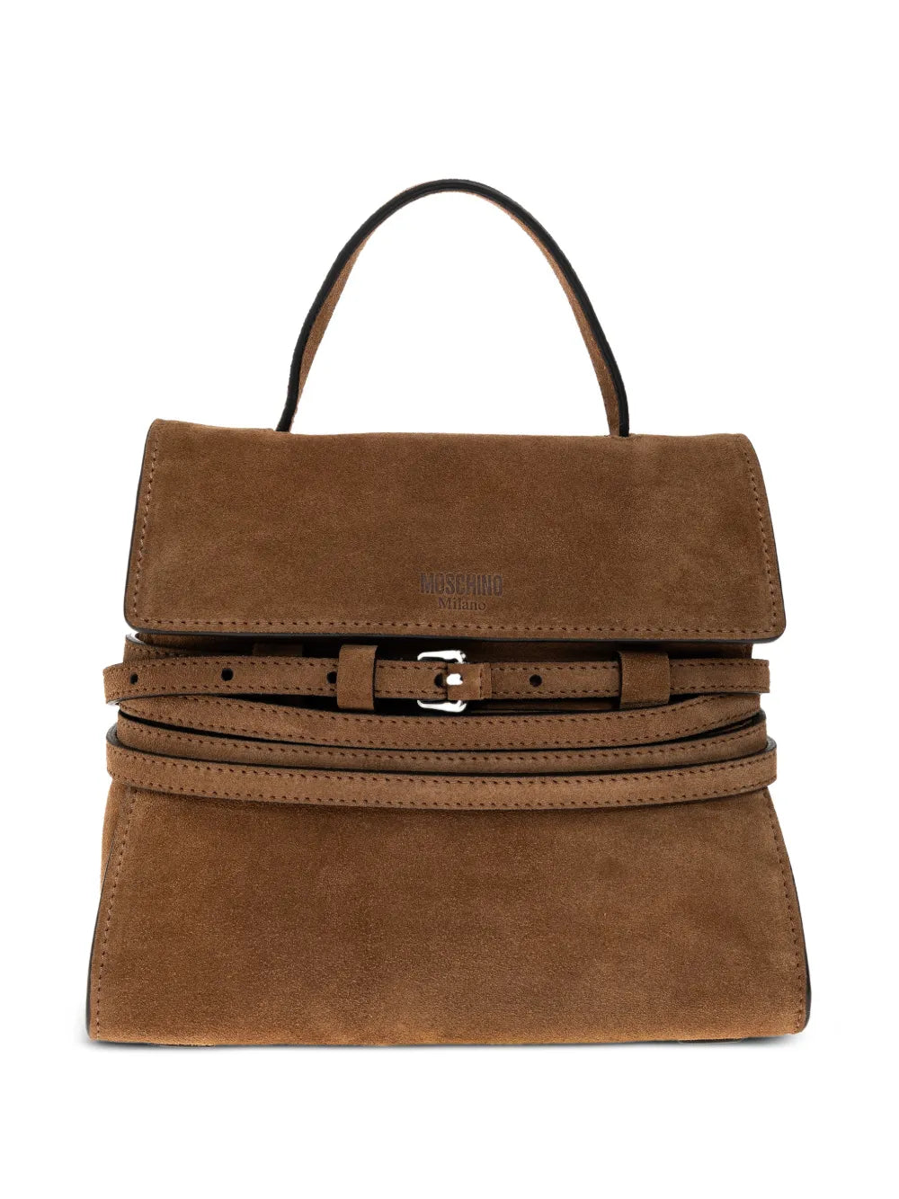 buckled top-handle tote bag