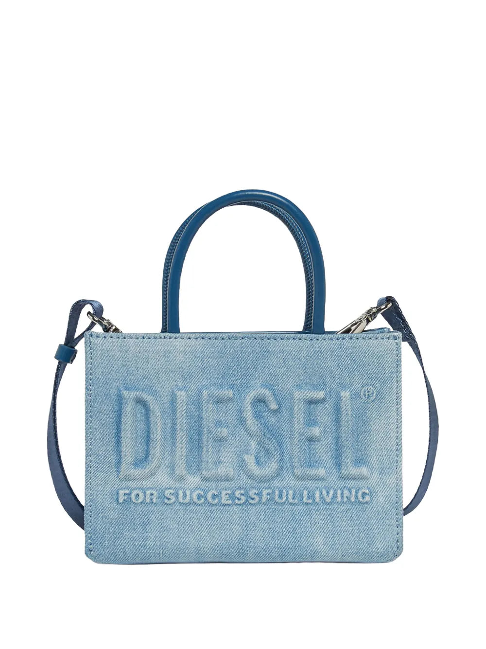 mini Dsl 3D embossed-logo tote bag