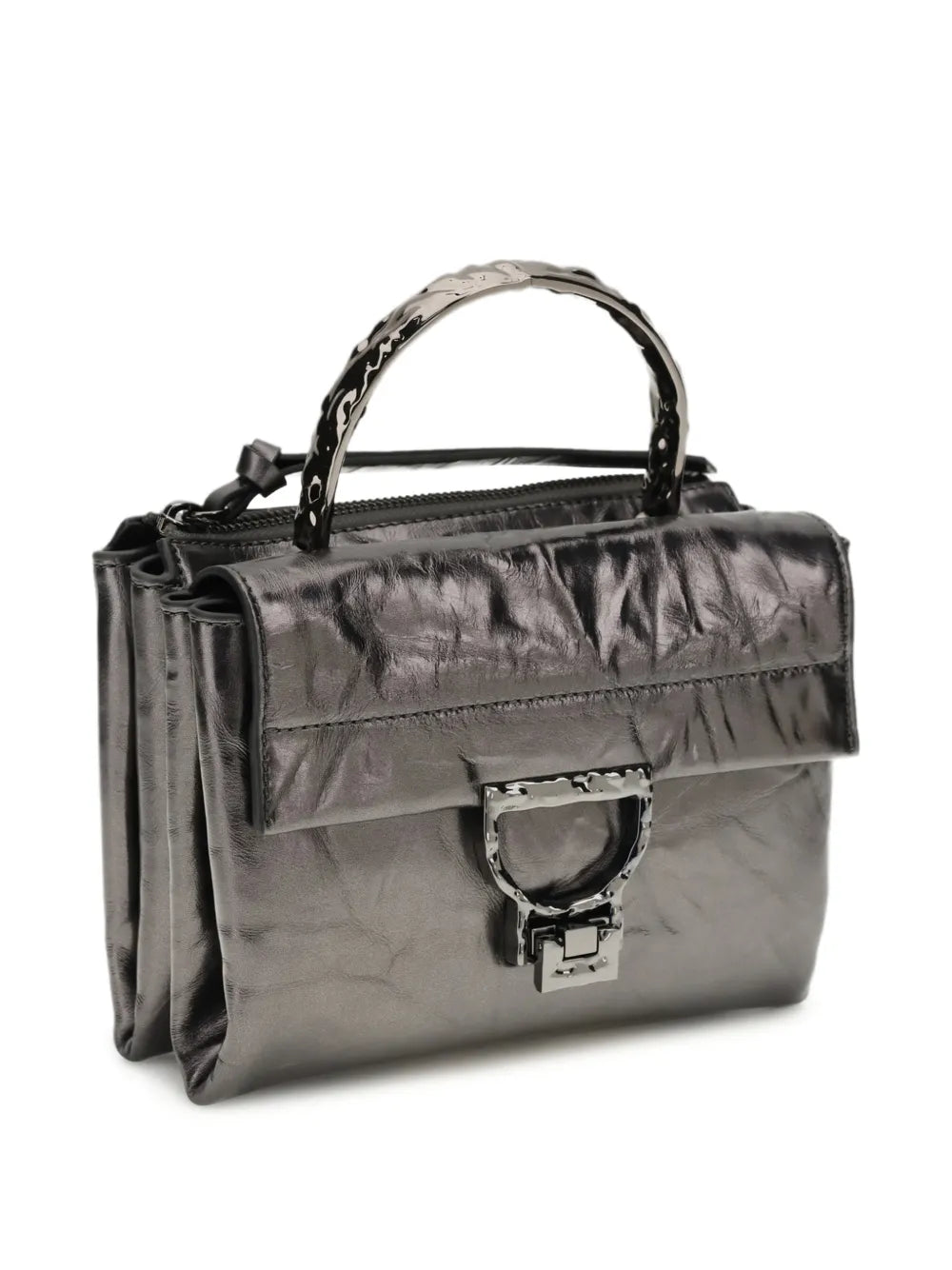 Arlettis top handle clutch bag